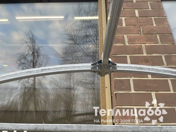 Теплица Рада Астра Премиум, оцинкованный профиль 20х30, покрытие из поликарбоната, шириной 3 метра (шаг 1 м)
